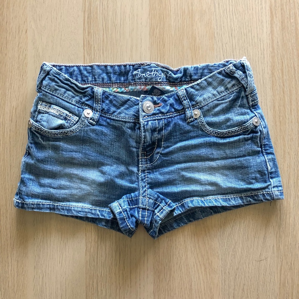 Denim shorts